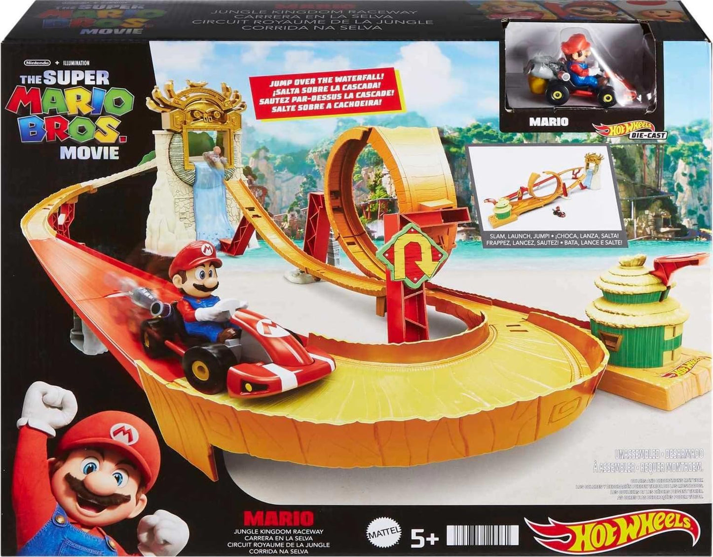 Hot Wheels Mario Kart Jungle Kingdom Track Set