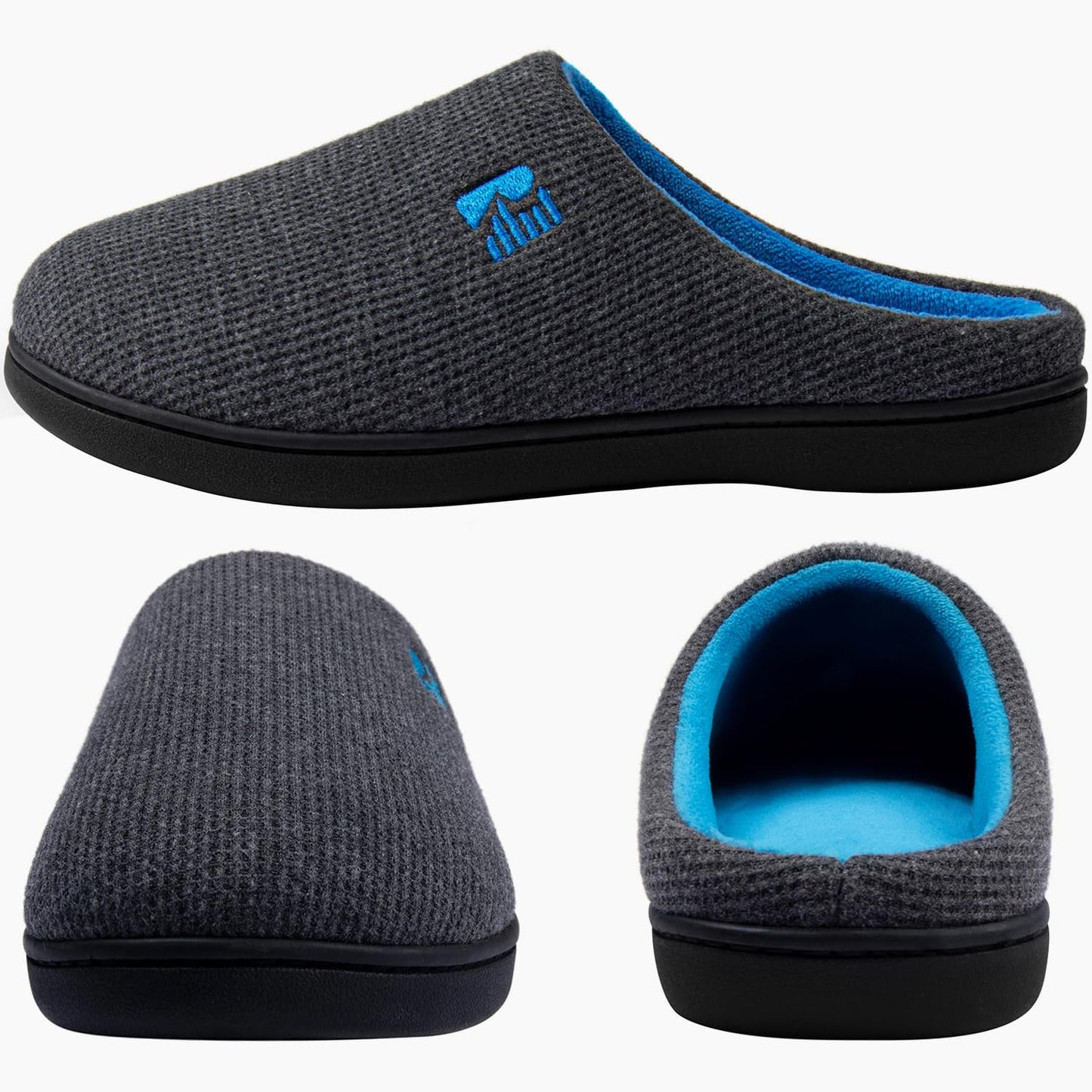 RockDove Men's Memory Foam Slippers, Size 9-10