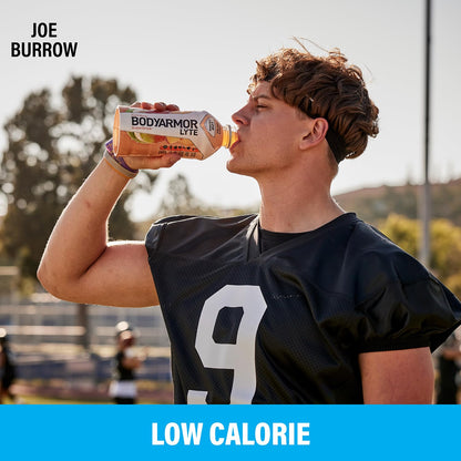 BODYARMOR LYTE Sports Drink Low-Calorie Sports Beverage, Kiwi Strawberry, Natural Flavors With Vitamins, Potassium-Packed Electrolytes, Perfect For Athletes, 16 Fl Oz (Pack of 12)