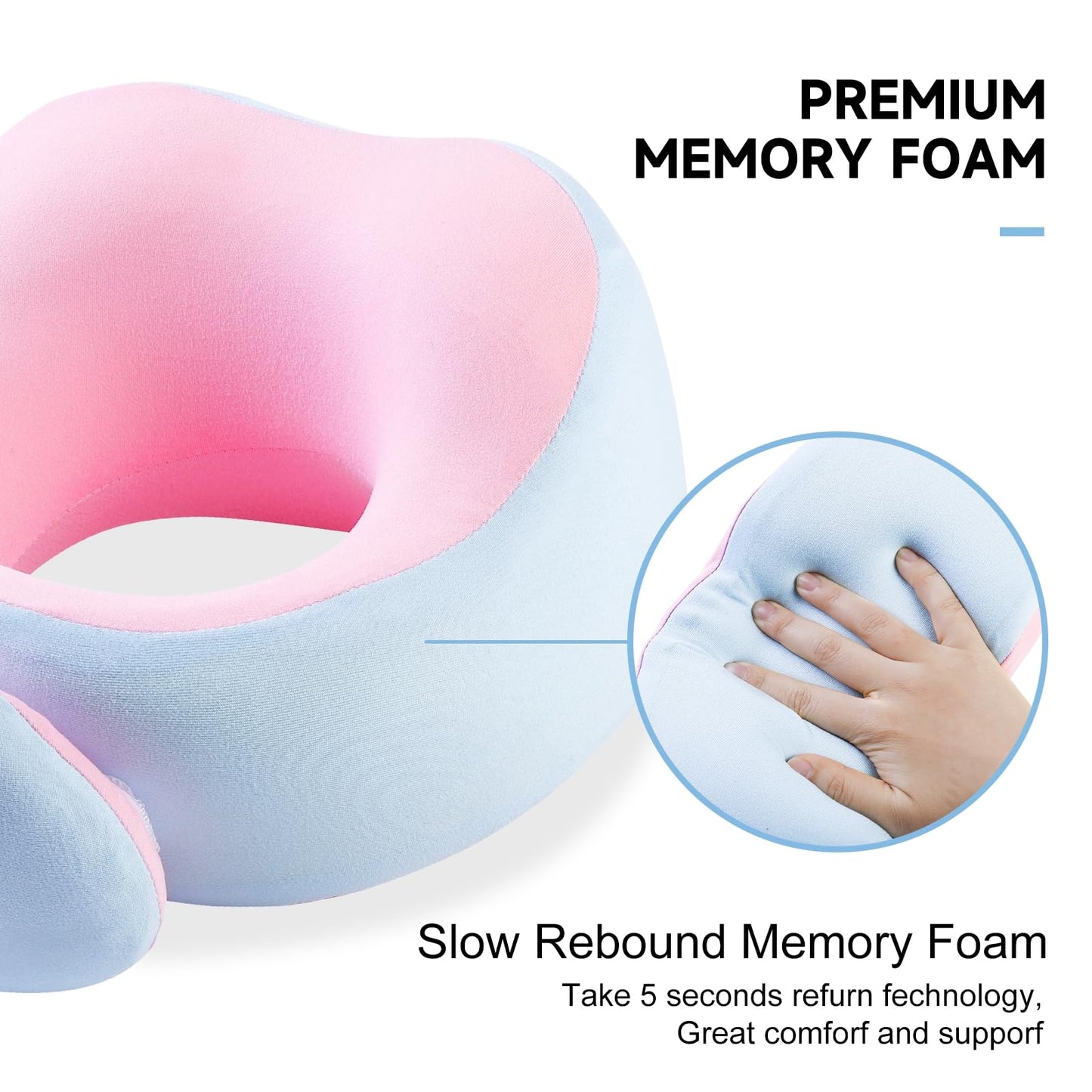 360° Memory Foam Travel Neck Pillow by Mrsdry