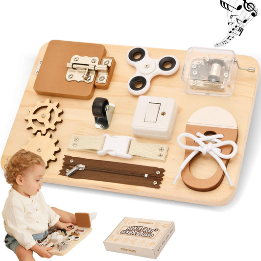 Busy Board Montessori Sensory Toys for Toddlers