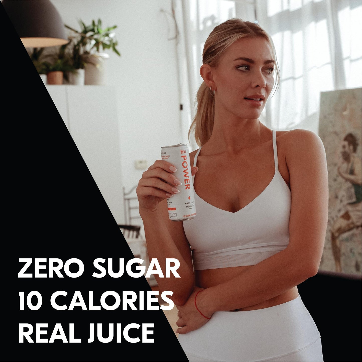 Tru Power Seltzer, BCAA Pre Workout Drinks with Green Coffee, Watermelon Fruit Juice Flavored Sparkling Water, 100 mg Natural Caffeine, Kosher, Gluten Free, Vegan, Low Calories, No Sugar Added Beverages, 12oz (Pack of 12)