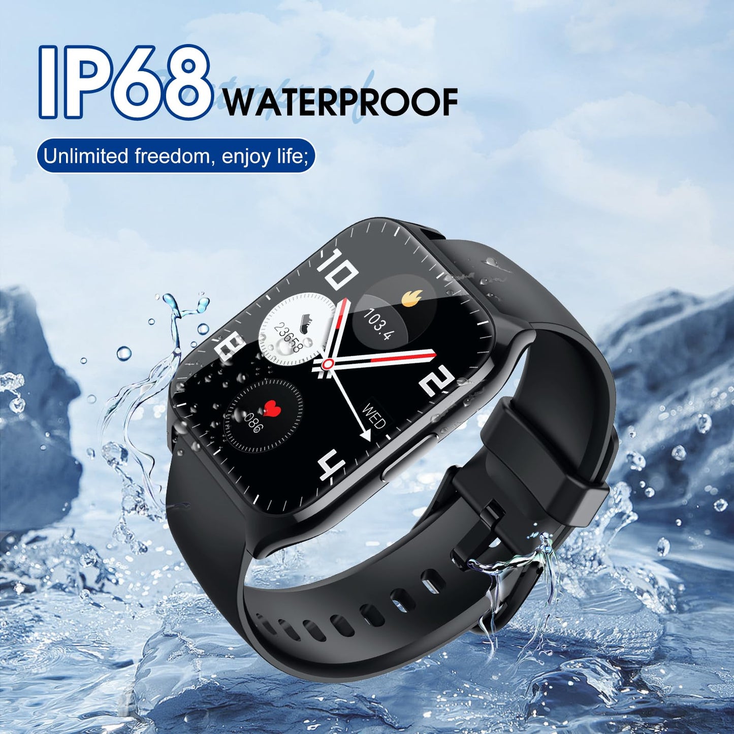 Smart Fitness Watch with Heart Rate Monitor