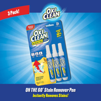 OxiClean Instant Stain Remover Pen, Pack of 3