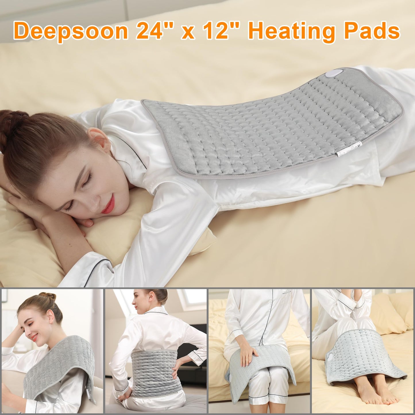 Electric Heating Pad for Back and Neck