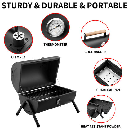 Portable Charcoal Grill for Outdoor Cooking