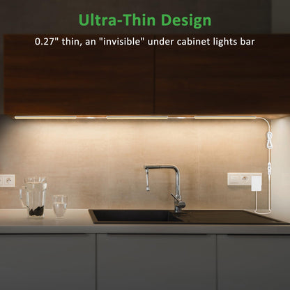 6 Pcs Under Cabinet Lights for Kitchen