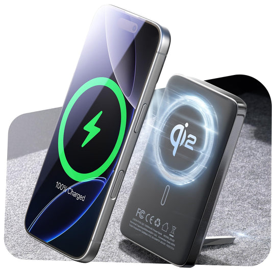 10,000mAh LISEN MagSafe Power Bank with Stand