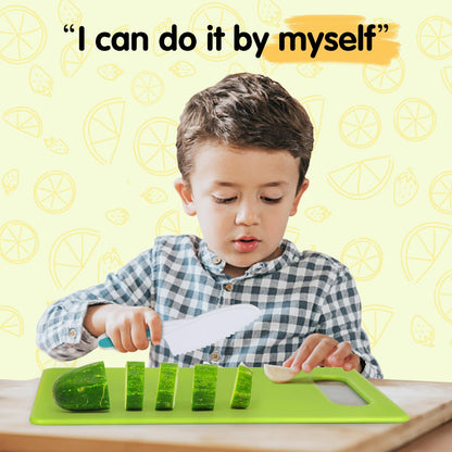 Kids Knife Set with Cutting Board & Tools