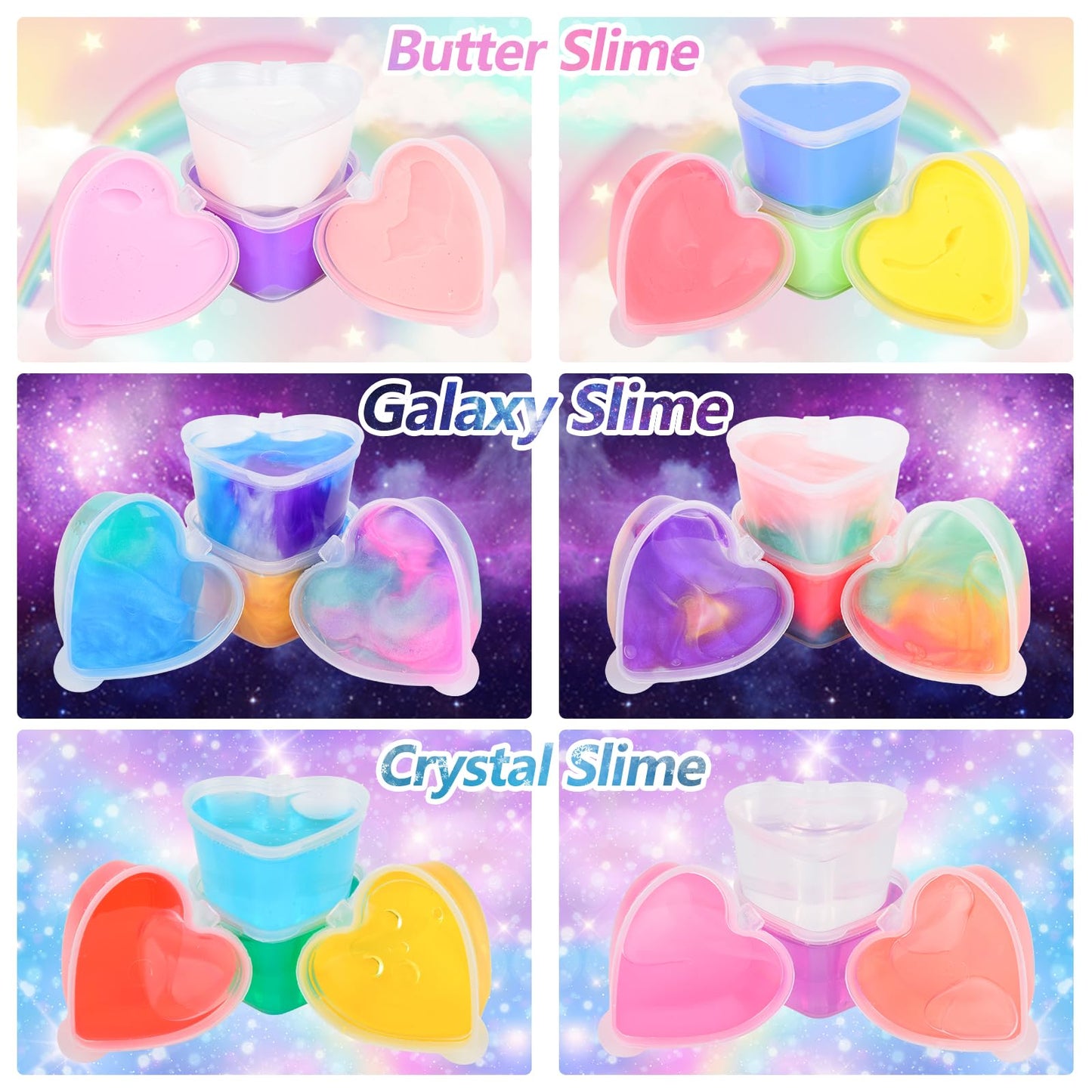 Valentine's Day Slime Party Favors - 24 Pack