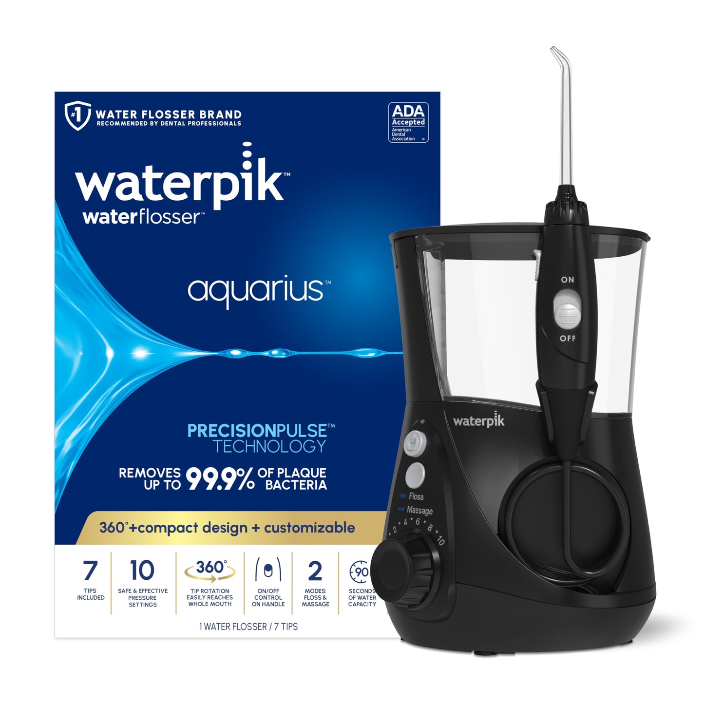 Waterpik Aquarius Water Flosser with 10 Settings