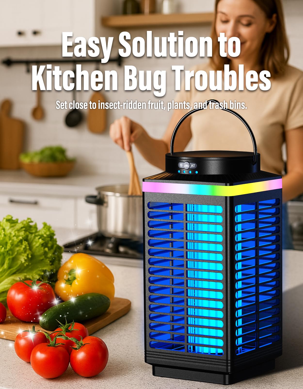 Portable Rechargeable Bug Zapper for Outdoors