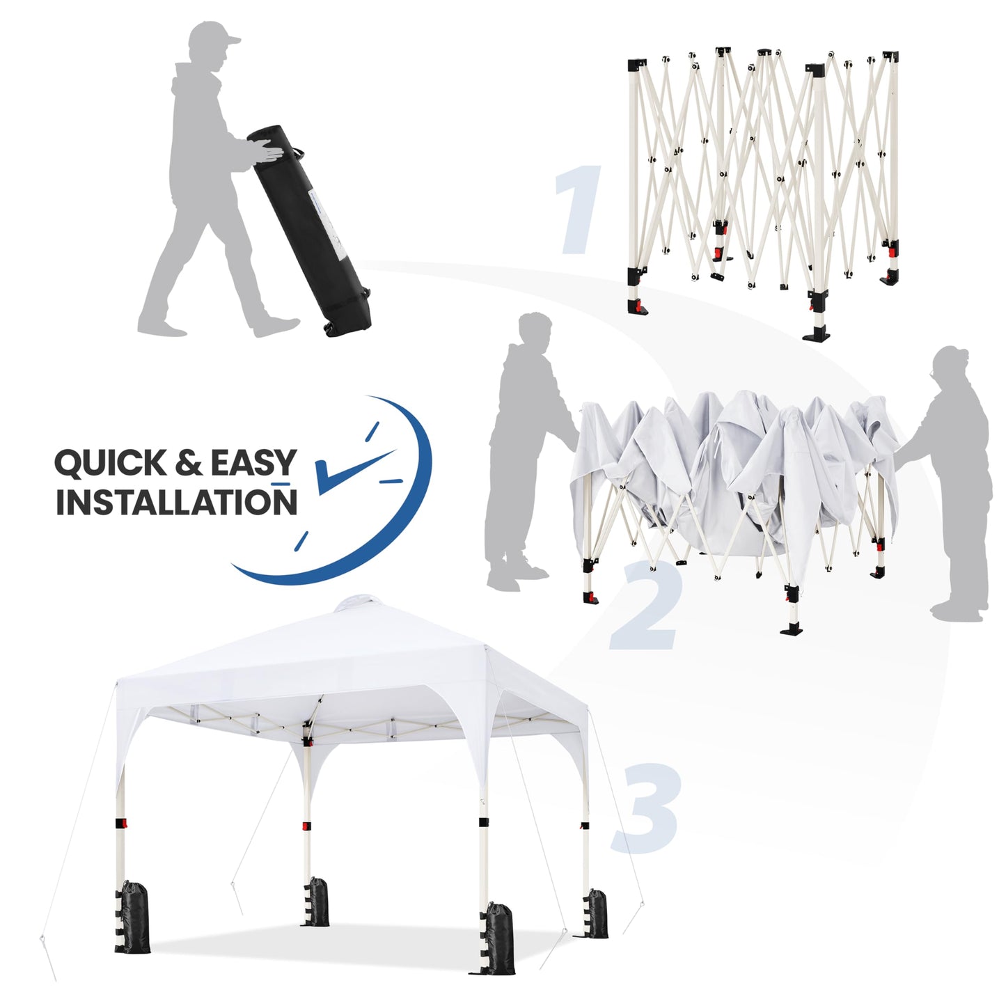 10x10 Pop Up Canopy Tent by Yaheetech
