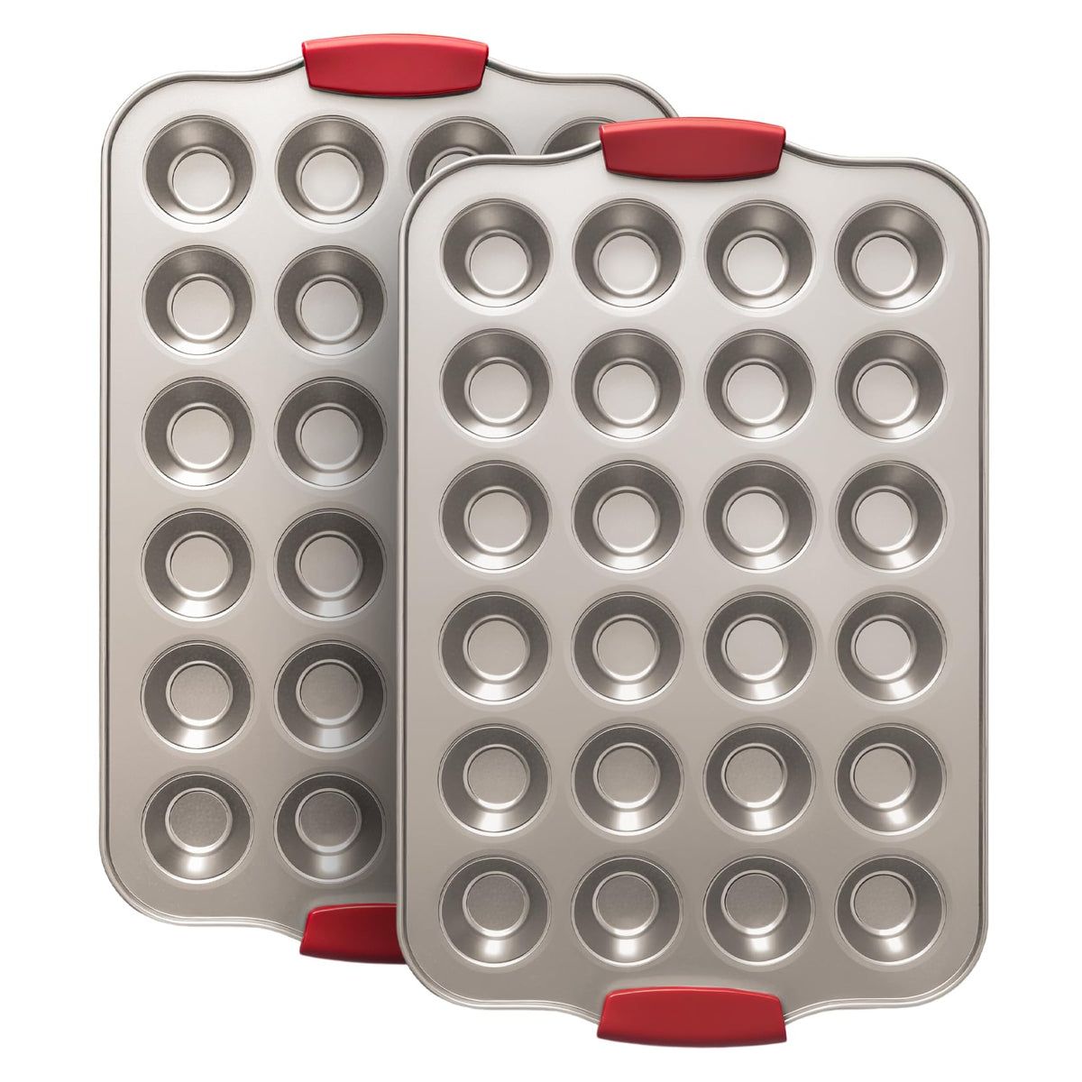 2 Pack Nonstick 24-Cup Mini Muffin Pans