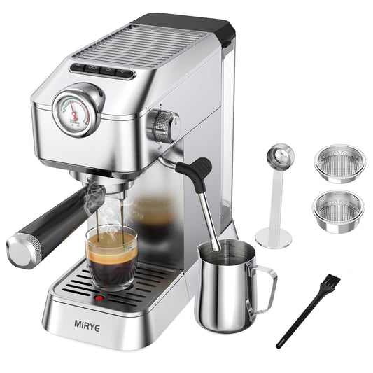 MR MIRYE 20 Bar Stainless Steel Espresso Machine