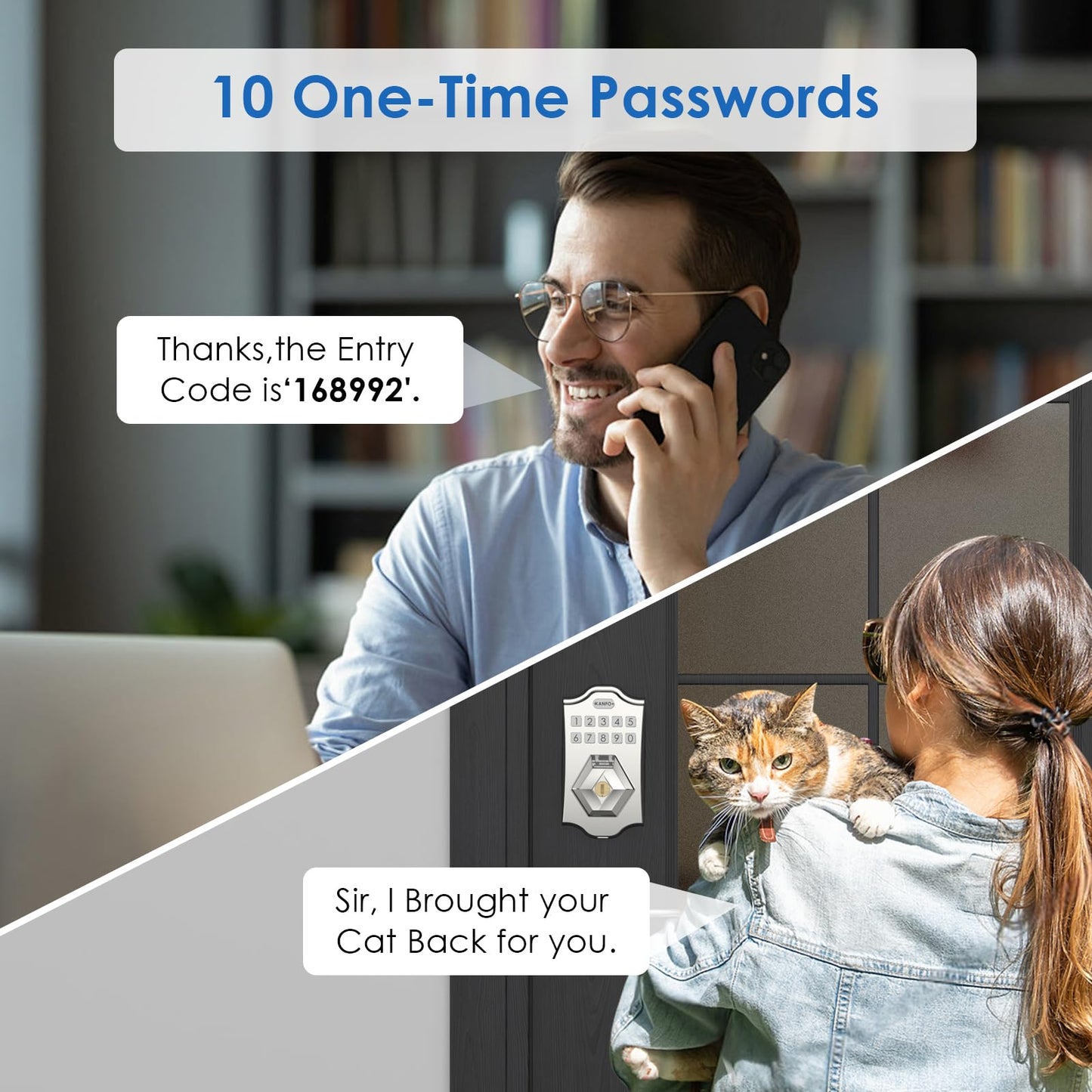 KANFOX Keyless Entry Smart Door Lock Deadbolt