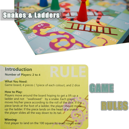 KOKOSUN Magnetic Travel Snakes and Ladders Game