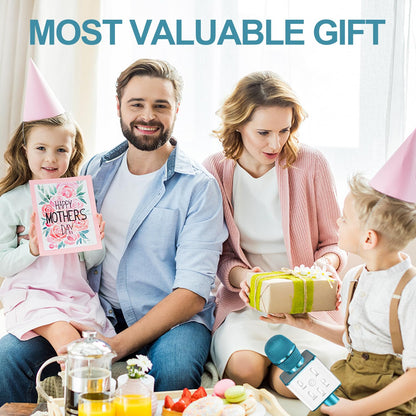 Leettus Portable Microphone for Kids | Perfect for Birthday Gift for Girls, Kids, Boys, and Adults | Wireless Singing Karaoke Microphone toy Handheld Bluetooth Mic Speaker for Phone toddler microphone