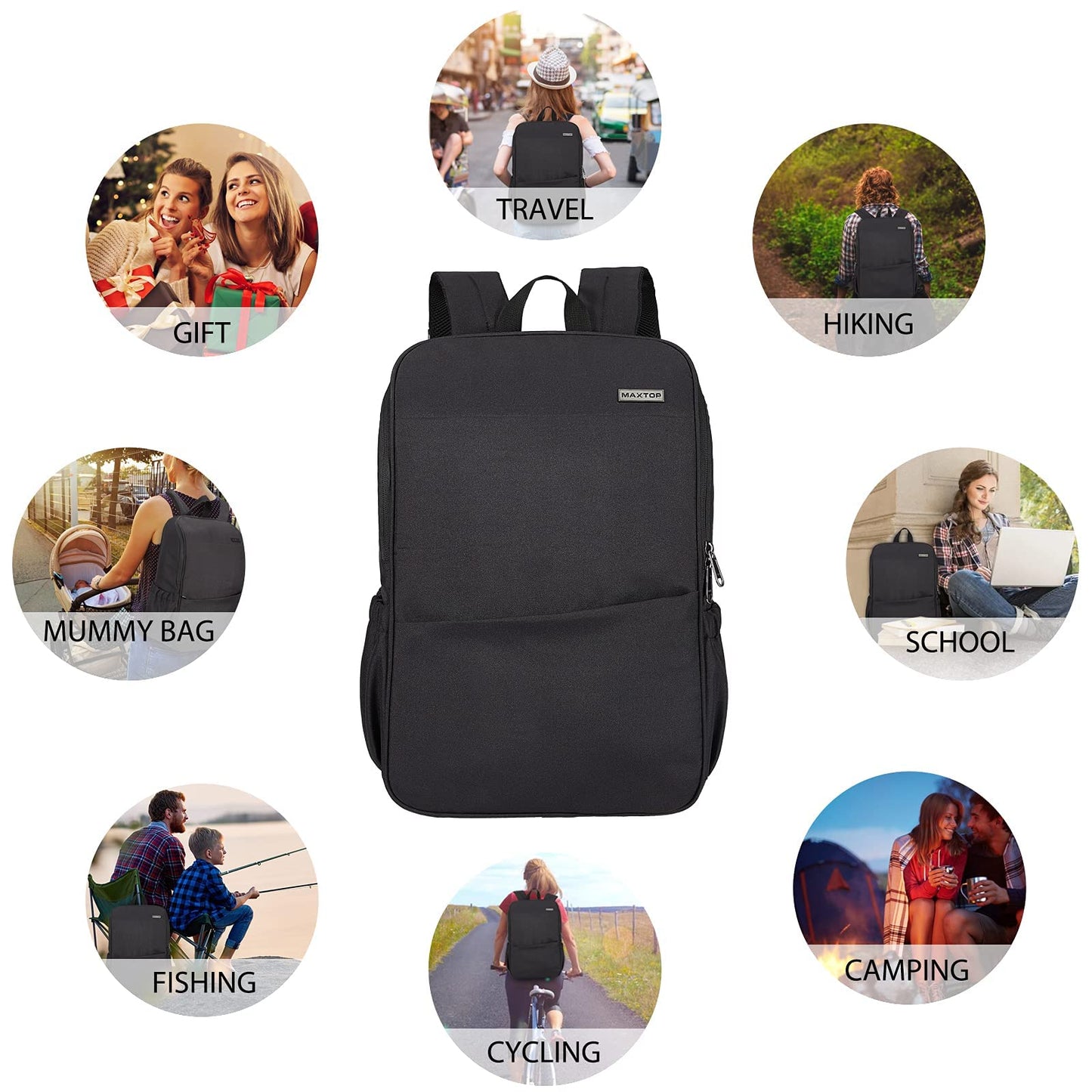 MAXTOP Laptop Backpack with USB Charging Port