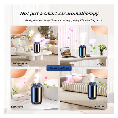 Smart Car Air Fresheners 50ml French Natural Perfume Rechargeable with Fashionable Starry Sky New Atomization Experience Auto On/Off Car Humidifier Adjustable Concentration Lasts 5 Months(blacknew)