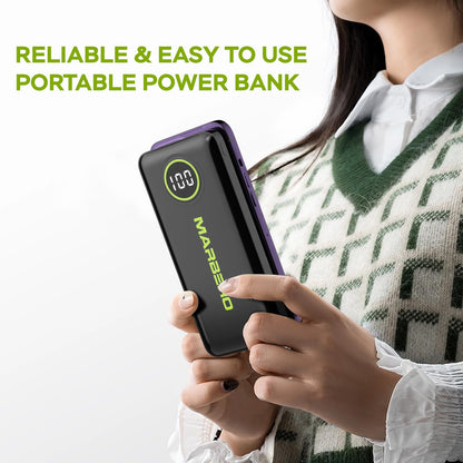 MARBERO 10000mAh Slim Portable Charger Power Bank