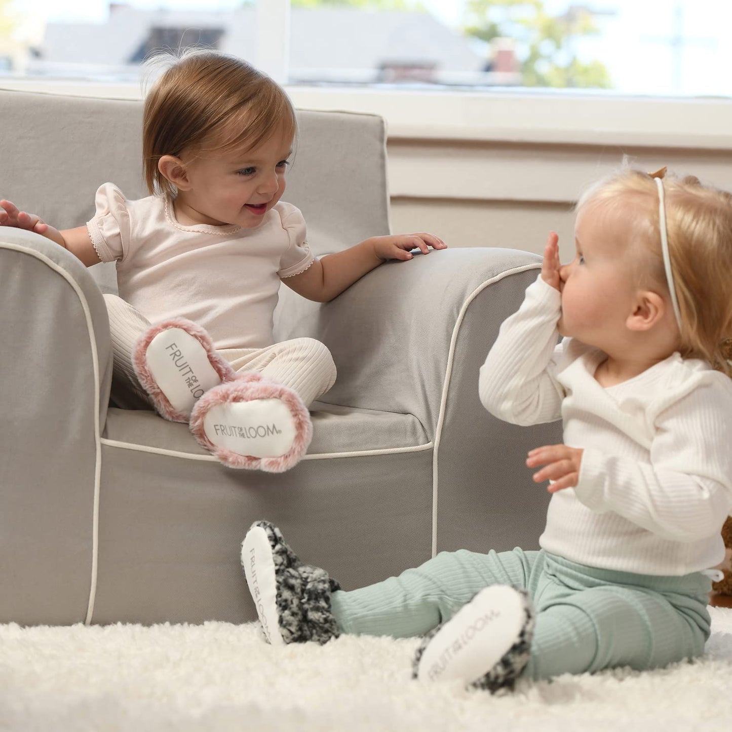 Fruit of the Loom Cozy Thermal Booties - Pink