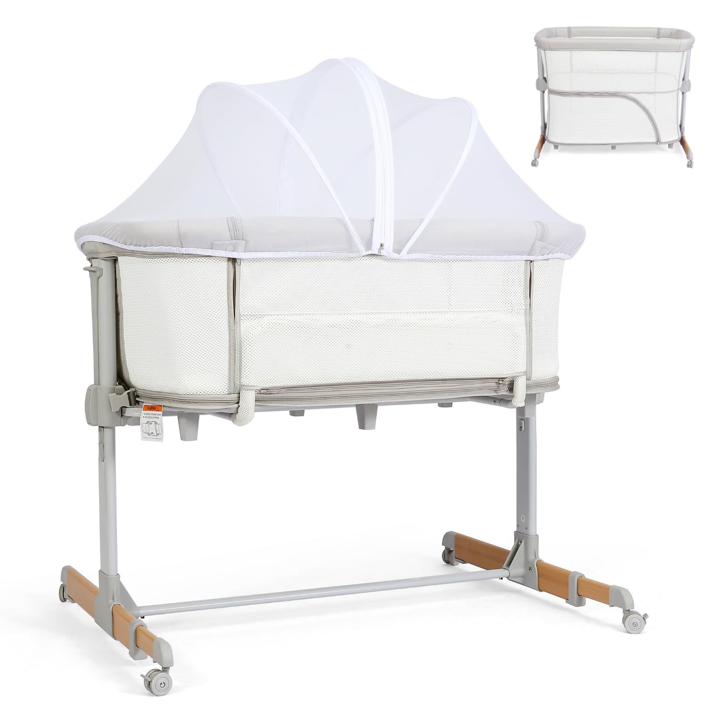 Baby Bassinet Bedside Sleeper with Adjustable Height