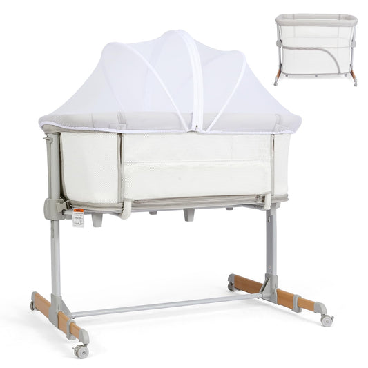 Baby Bassinet Bedside Sleeper with Adjustable Height