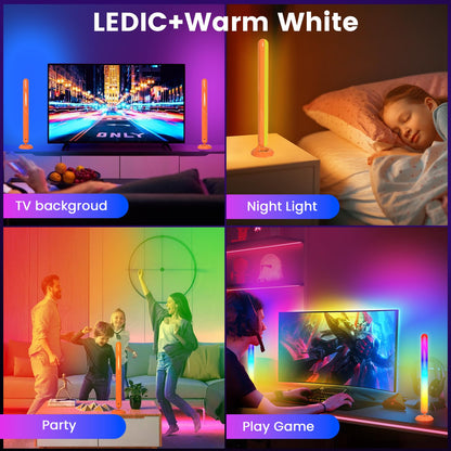 Smart LED Light Bars with App Control and Music Sync