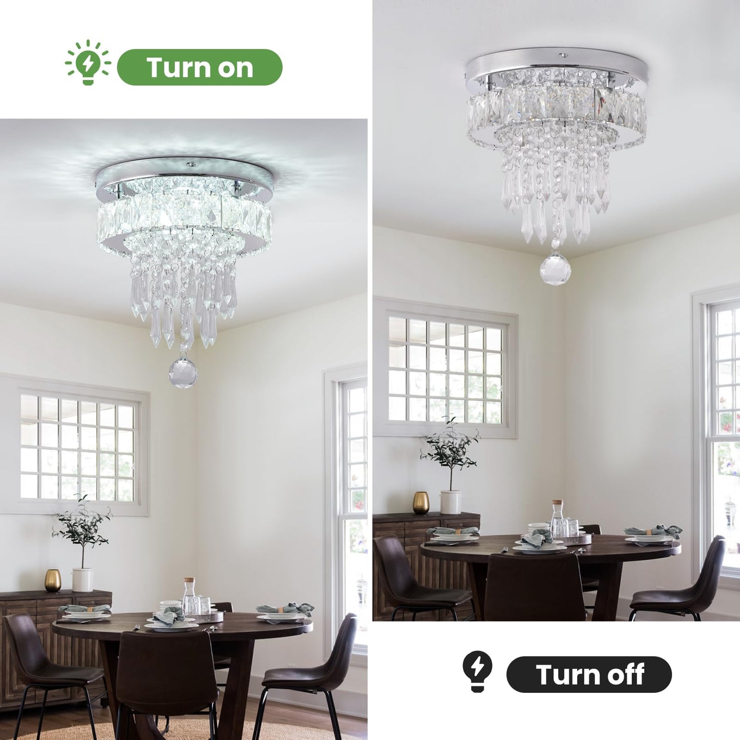 Small LED Crystal Chandelier for Home