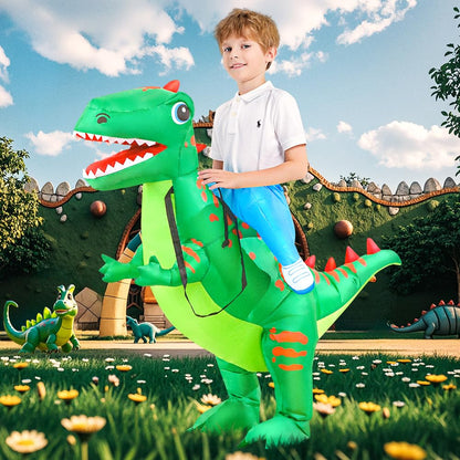 KOOY Inflatable T-Rex Dinosaur Costume for Kids