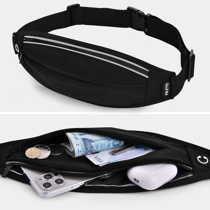 Filoto Running Belt with Reflective Zipper Pockets