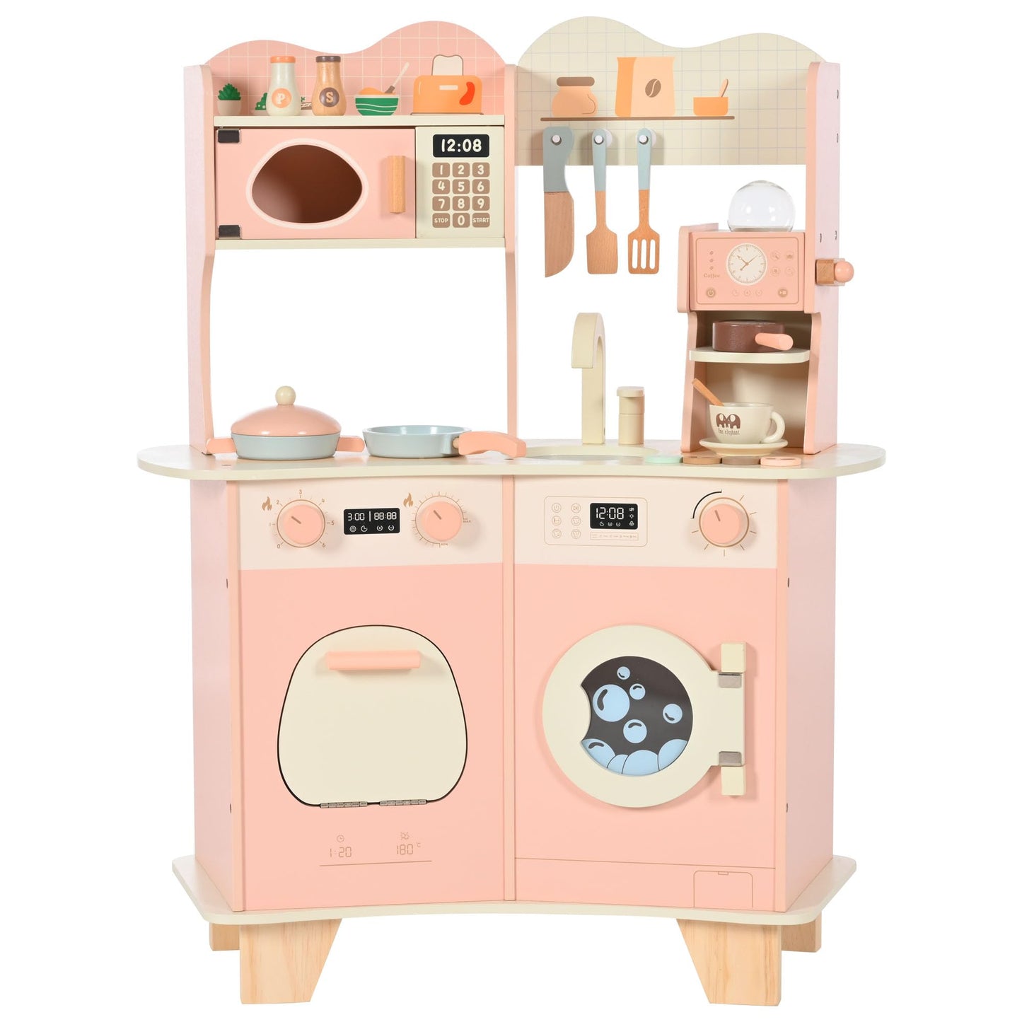 Wooden Play Kitchen Set for Kids by OLLIKIVI