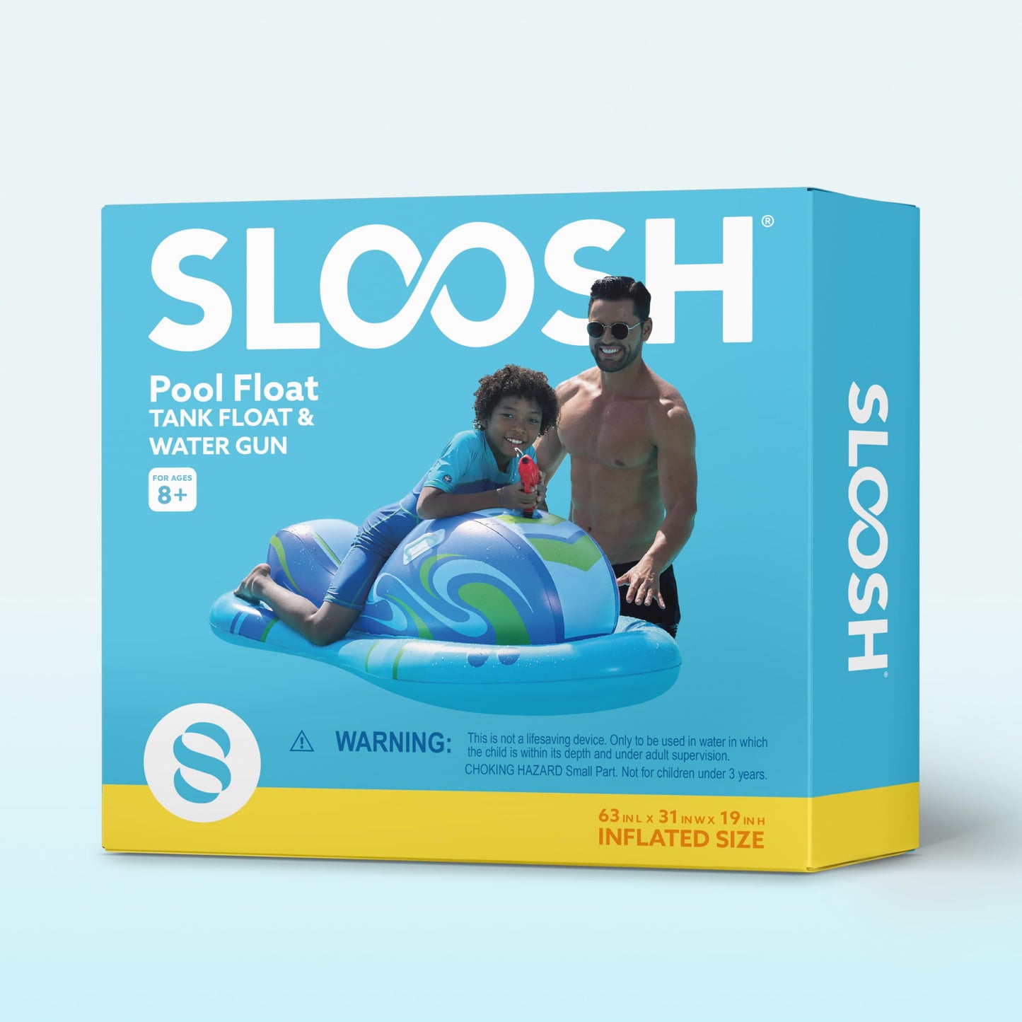 Sloosh Inflatable Jet Ski Pool Float with Water Gun