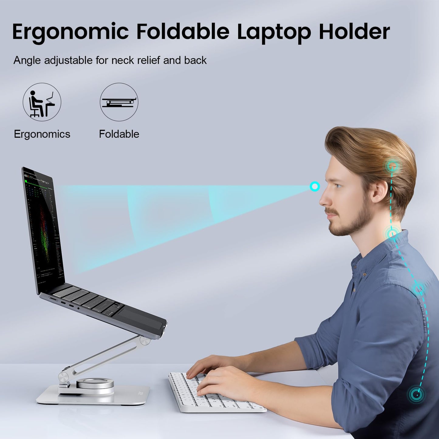 Acer Adjustable Laptop Stand with 360 Swivel Base