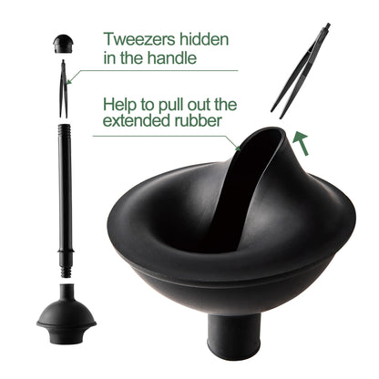 Toilet Plunger and Brush Set with Holder