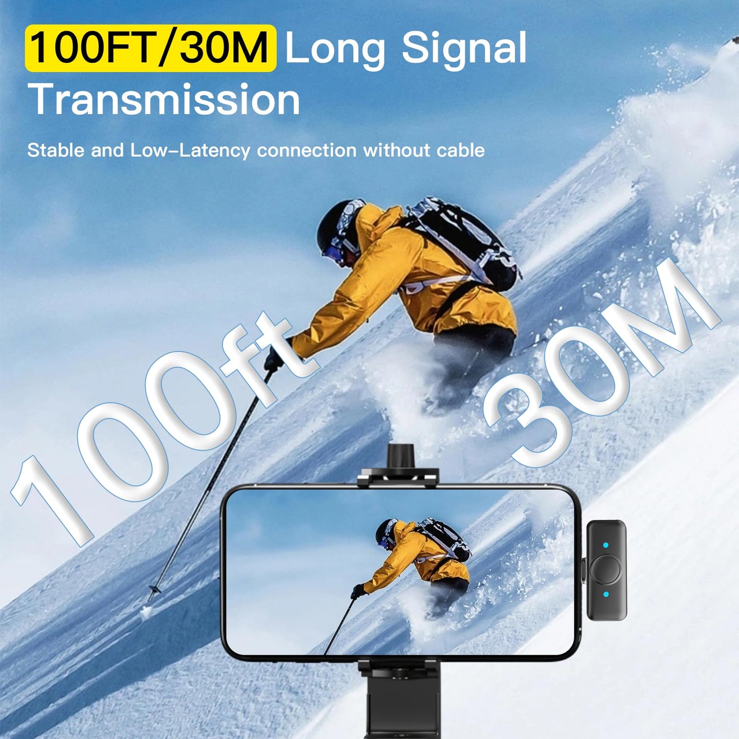 2 Pack Wireless Bluetooth Microphones for iPhone