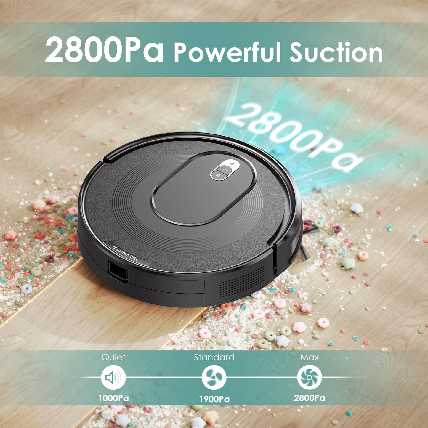 KOZVIX Robot Vacuum with 2800Pa Suction Power