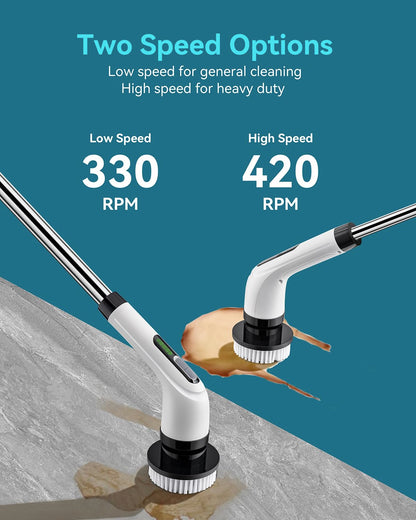 Electric Spin Scrubber for Bathroom Cleaning