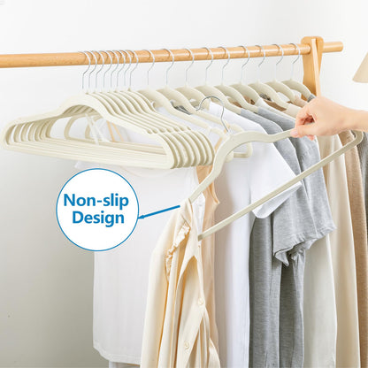 ELONG HOME Velvet Non-Slip Hangers 50 Pack