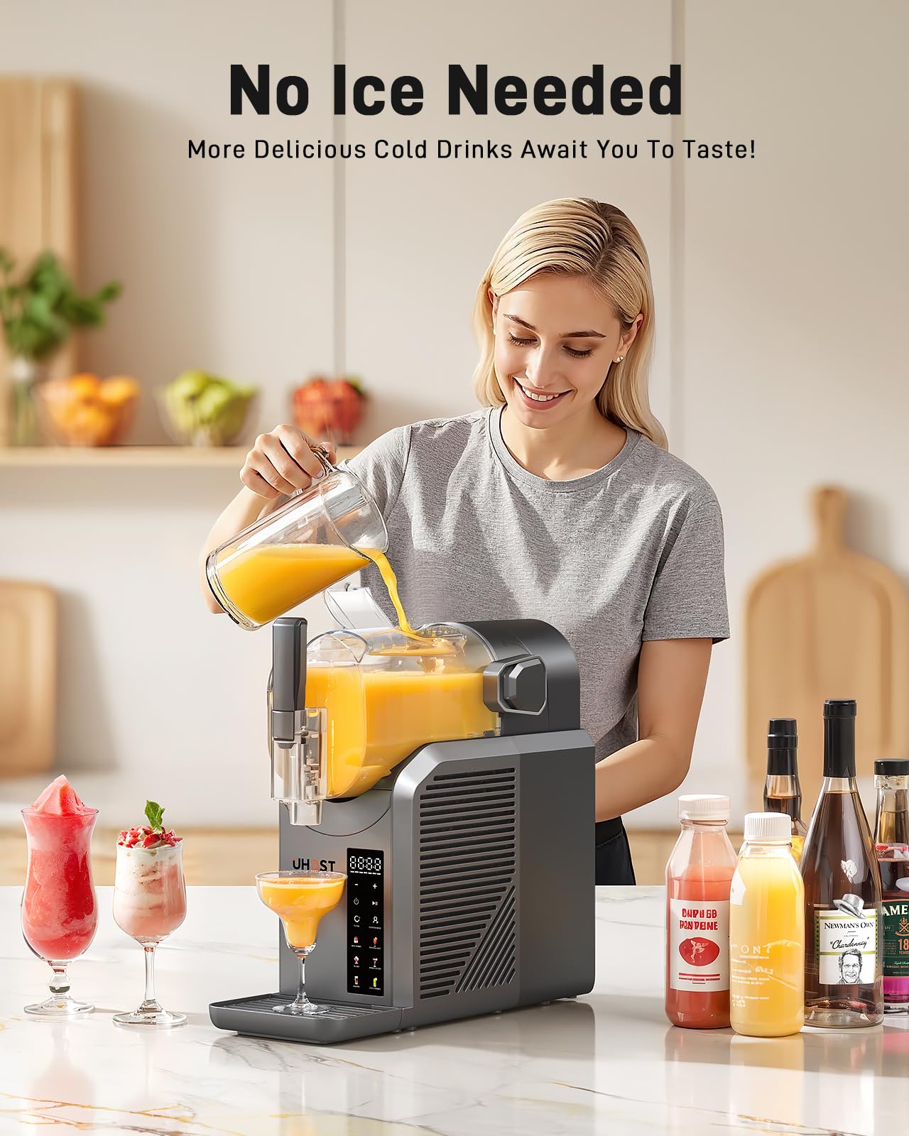 72 Oz UHOST Slushie Machine for Home Parties