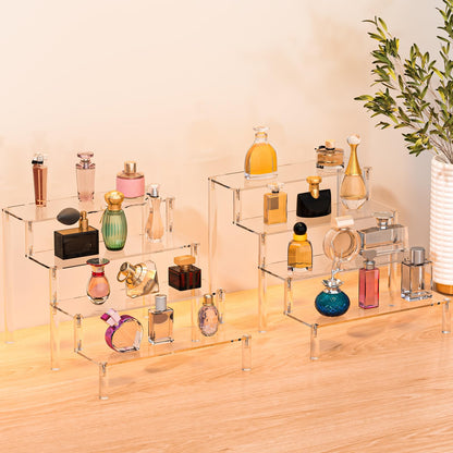 Acrylic Display Risers for Perfumes and Desserts