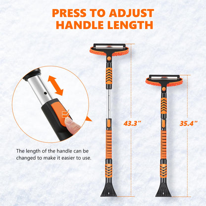 DNA MOTORING 43.3" Snow Brush and Ice Scraper