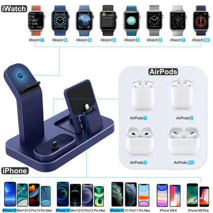 3-in-1 Charging Station for Apple Devices