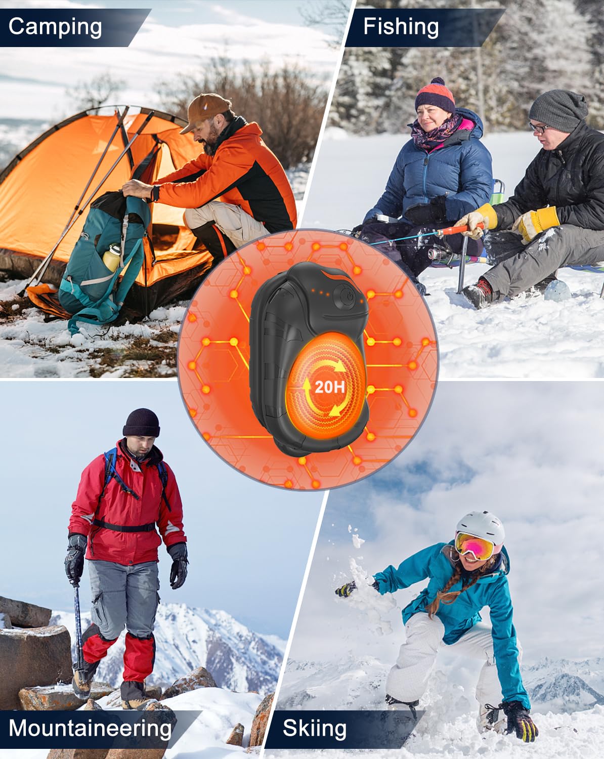 Rechargeable Hand Warmers 6000mAh Portable Heater