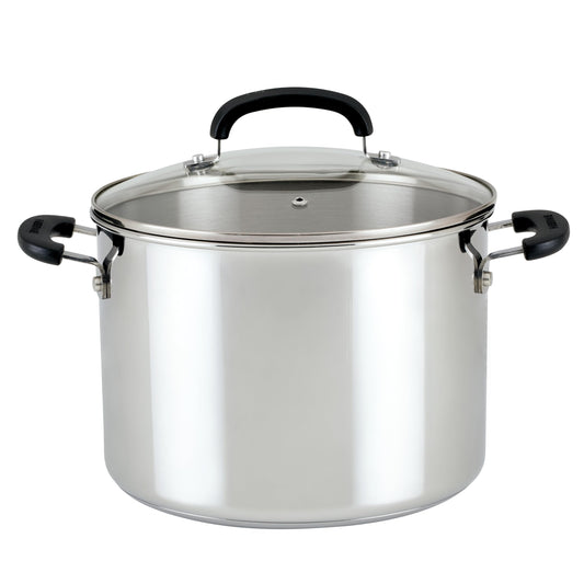 Farberware 8 Quart Stainless Steel Stockpot with Lid