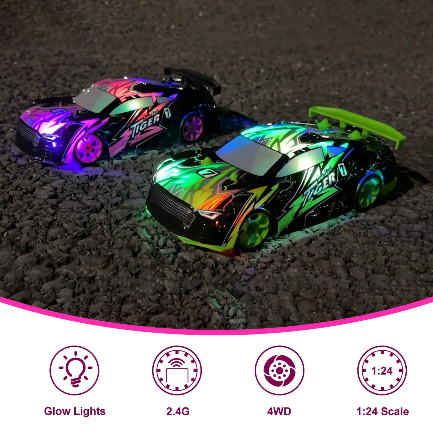 FLYNOVA High Speed RC Drifting Car for Kids