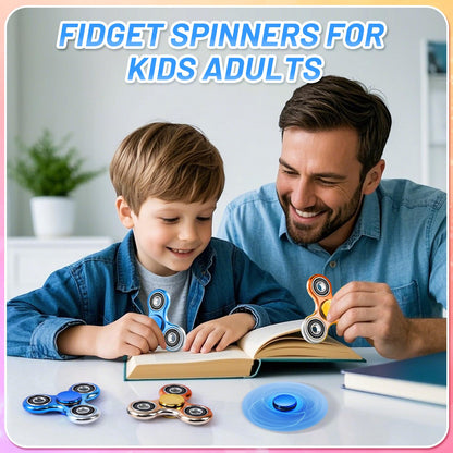 2 Pack Fidget Spinners for Stress Relief