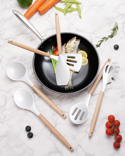 TUUMIIST 18-Piece Knife Set with Block & Sharpener