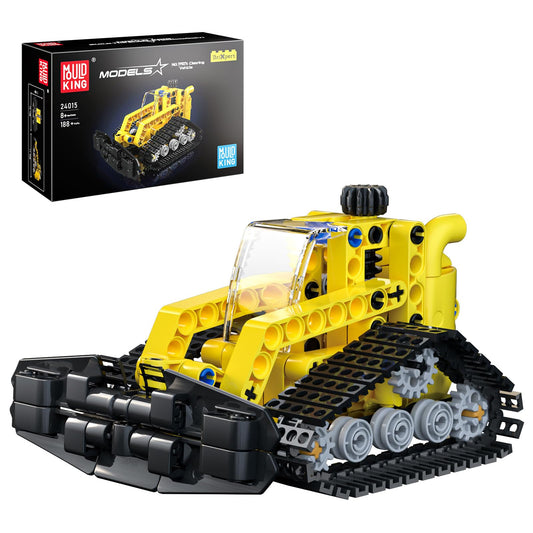 Mould King Snow Groomer Truck Bulldozer Building Toys, Creative STEM Models 24015 Building Blocks Kit, Collectible Ideas Construction Toys Truck Model Snow Groomer for Kids 8+(188PCS)